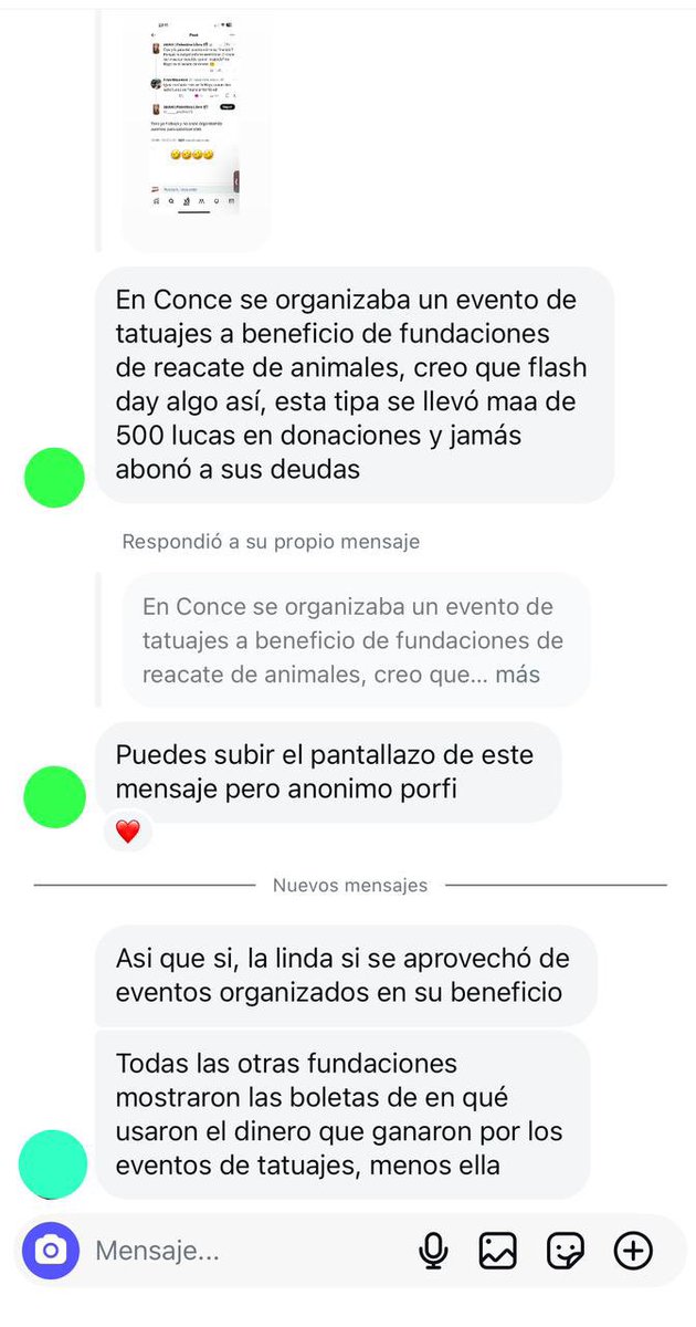 Más testimonios contra @______anahisinS