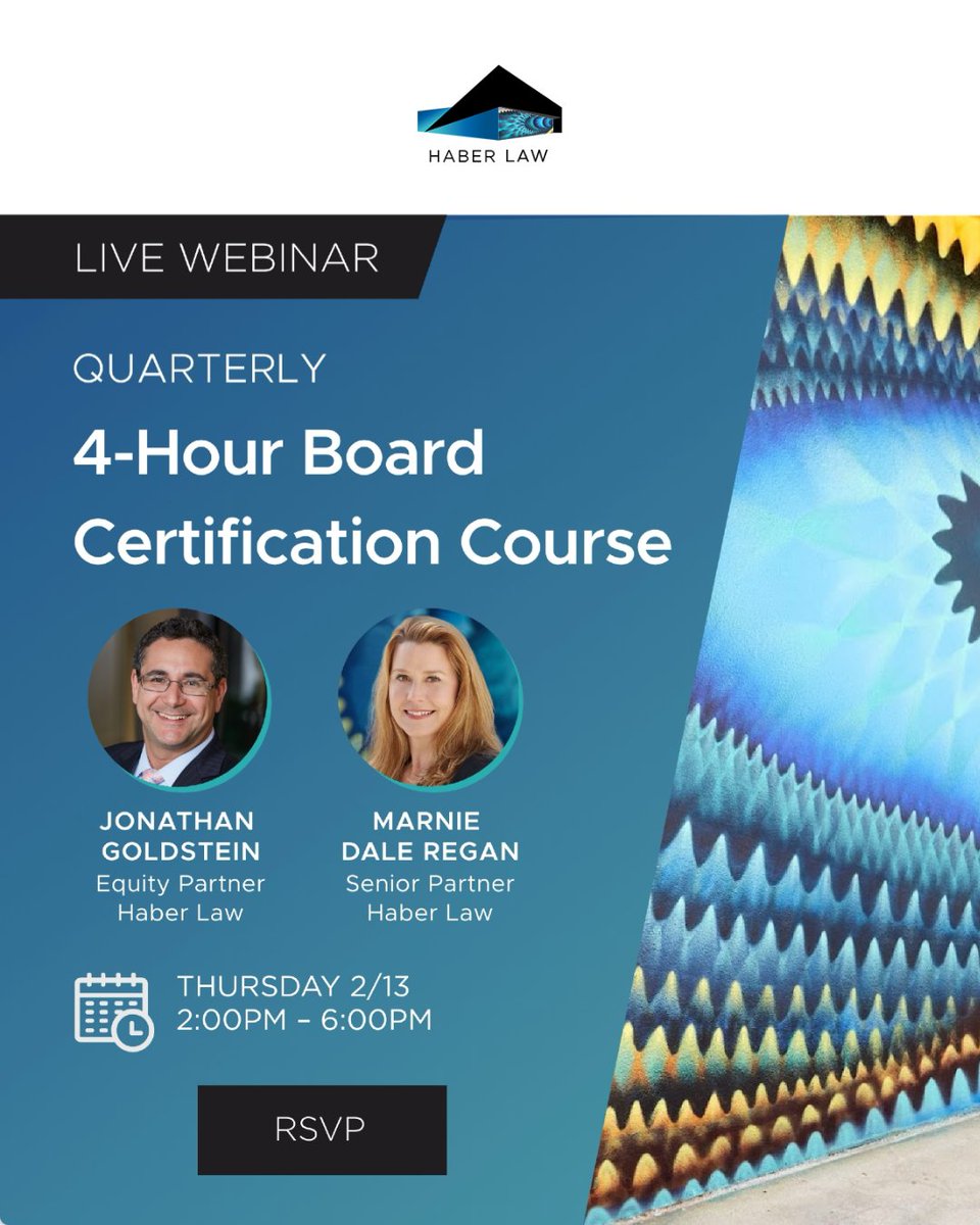 Join our Condo Department for this four-hour course that elected or appointed Directors of Florida Condominiums can attend to meet their educational requirements. Reserve your spot today: bit.ly/4hxwHAa
