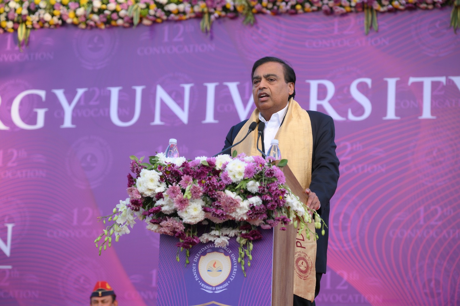 Mukesh Ambani addresses 12th convocation of PDEU in Gandhinagar