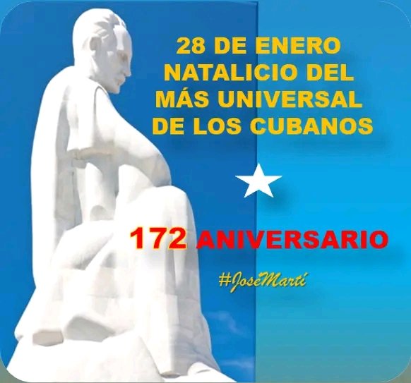 OdalisCast51357's tweet photo. Homenaje al gran Maestro en su Natalicio 172.
#MartíVive 
#TenemosHistoria 
#CautoCristo 
#GranmaVencerá https://t.co/ZbrxIHBn6x