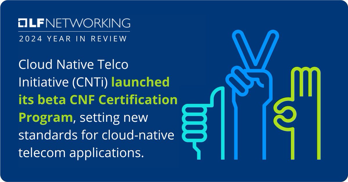 The Cloud Native Telco Initiative (CNTi) is driving innovation in telecom! 🚀

📌 2024 Highlights:
🔹 Beta CNF Certification Program launched
🔹 Monthly test suite updates
🔹 Industry collaborations &amp; open-source leadership

📖 Read the blog: hubs.la/Q032MFgz0

#OpenSource