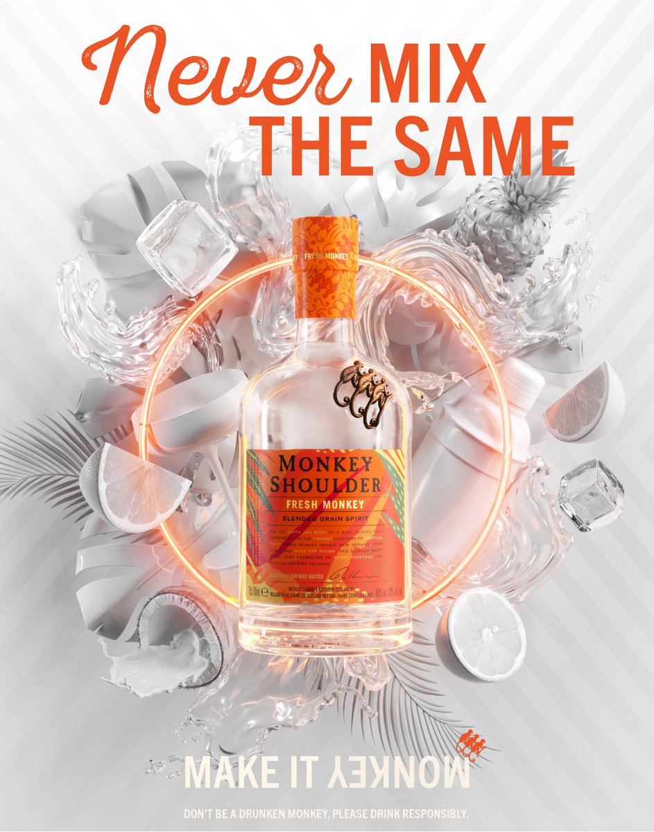 The versatility of Rum with the taste of whisky, making for some very exciting cocktails, it must be <a href="/MonkeyShoulder3/">Monkey Shoulder</a> Fresh Monkey 🐒🥃🍹

distillersdirect.com/products/monke…

#monkeyshoulder #monkeyshoulderwhisky #FreshMonkey #whisky #cocktails #alcohol #distillersdirect