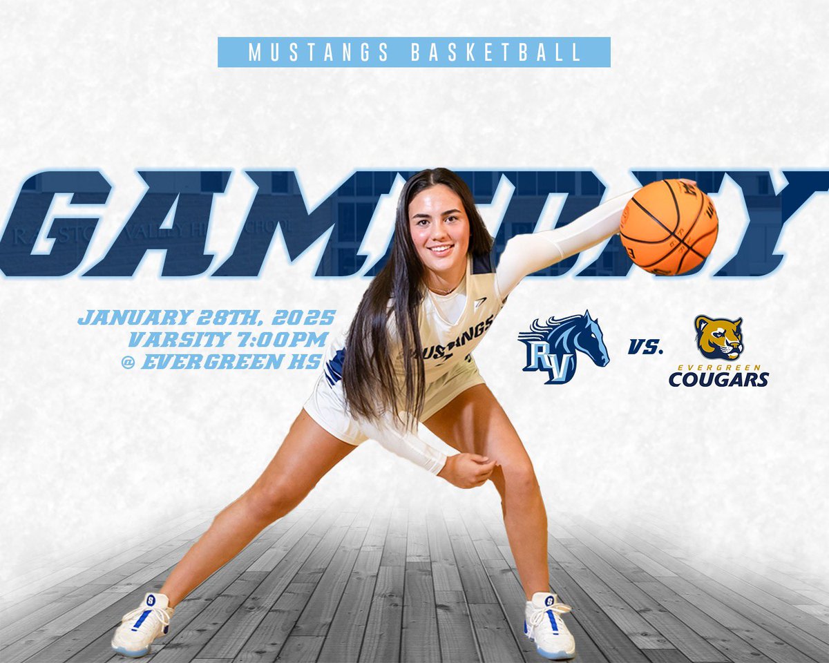 L3 - 4:00pm
JV - 5:30pm
Varsity - 7:00pm

At Evergreen High School. Let’s Go Mustangs!!!!