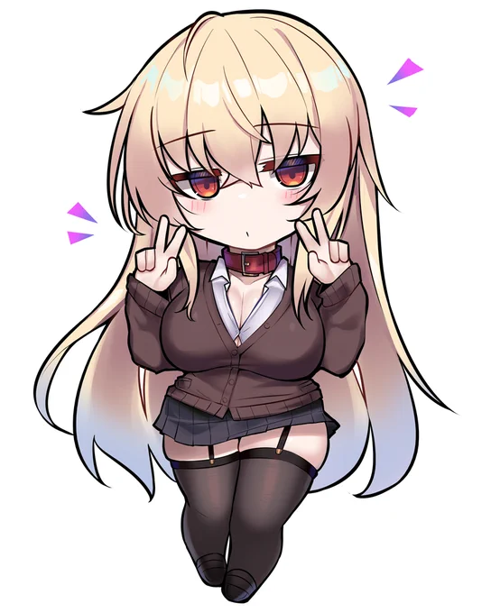 できたミニキャラでもでかい首輪ちゃんがアクスタにする予定わよ 