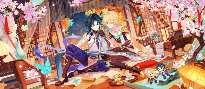 #灯叙新日  魈空海灯祭を祝して!春节快乐! 