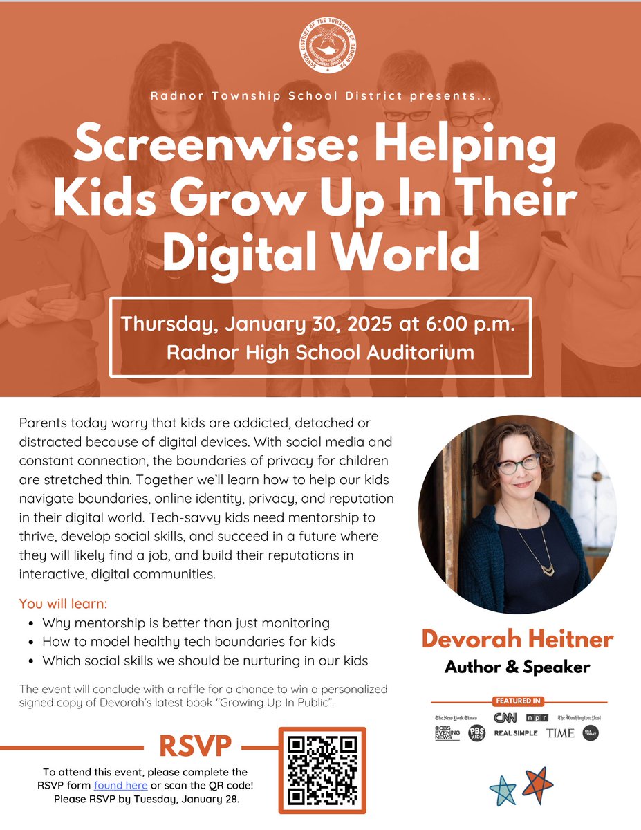Coming to RTSD on January 30- Screenwise: Helping Kids Grow Up In Their Digital World
