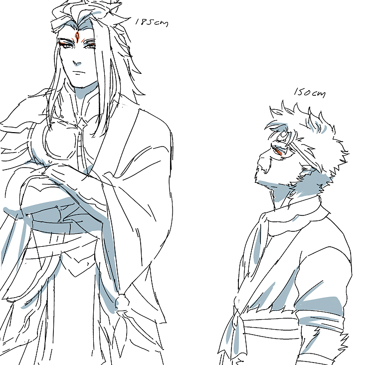 RainStrive's tweet photo. the way Wukong has to look up to anyone that's not a kid when he wants to talk to them 🤣 https://t.co/KcmtBMDp8A
