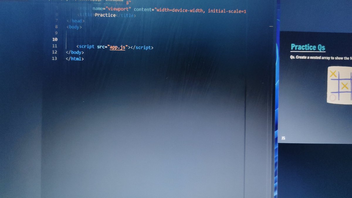 #Day18 of my #DevJourney 🚀

Today, I’m diving into the basics of JavaScript again, focusing on applying what I learned yesterday. It’s all about reinforcing the fundamentals through practice—building strong concepts to tackle more advanced topics down the road! 💻

Staying con