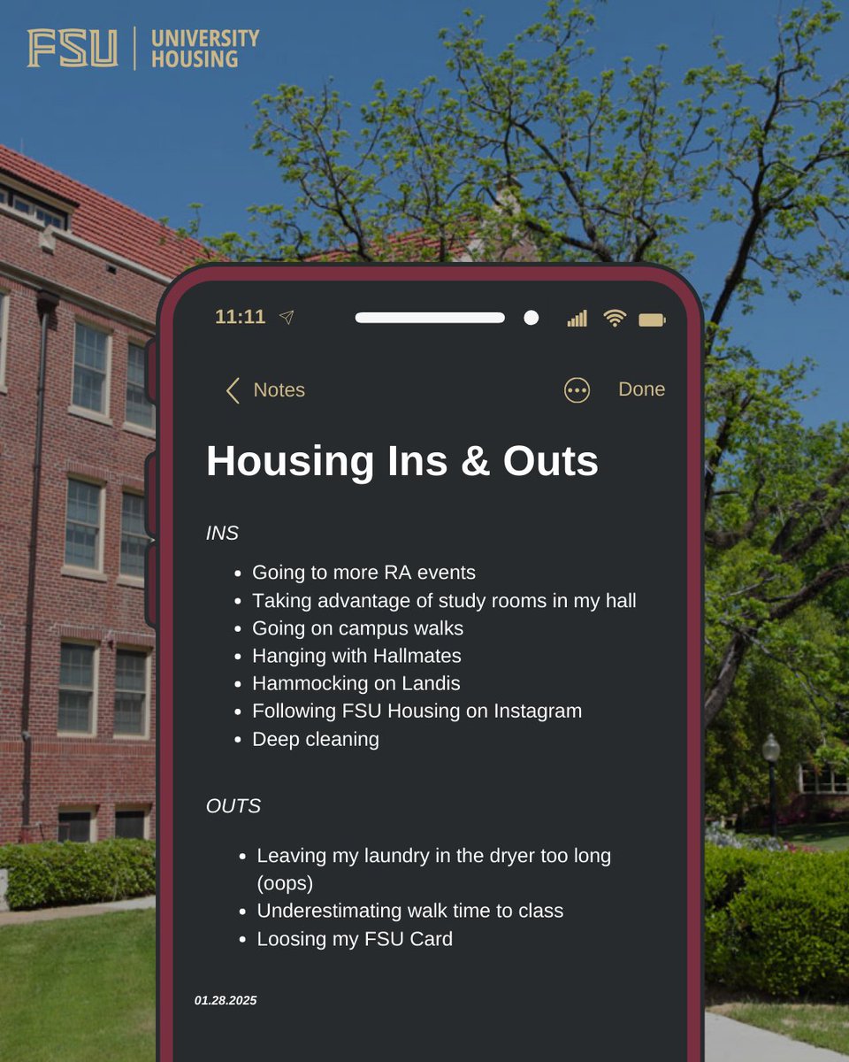 Starting the new year off strong with big goals! 💪✨ What are your 2025 Ins and Outs? Drop them in the comments below and let’s make this year one to remember! 🏡🎯

#2024goals #InsandOuts #FSUHousing #Noleliving