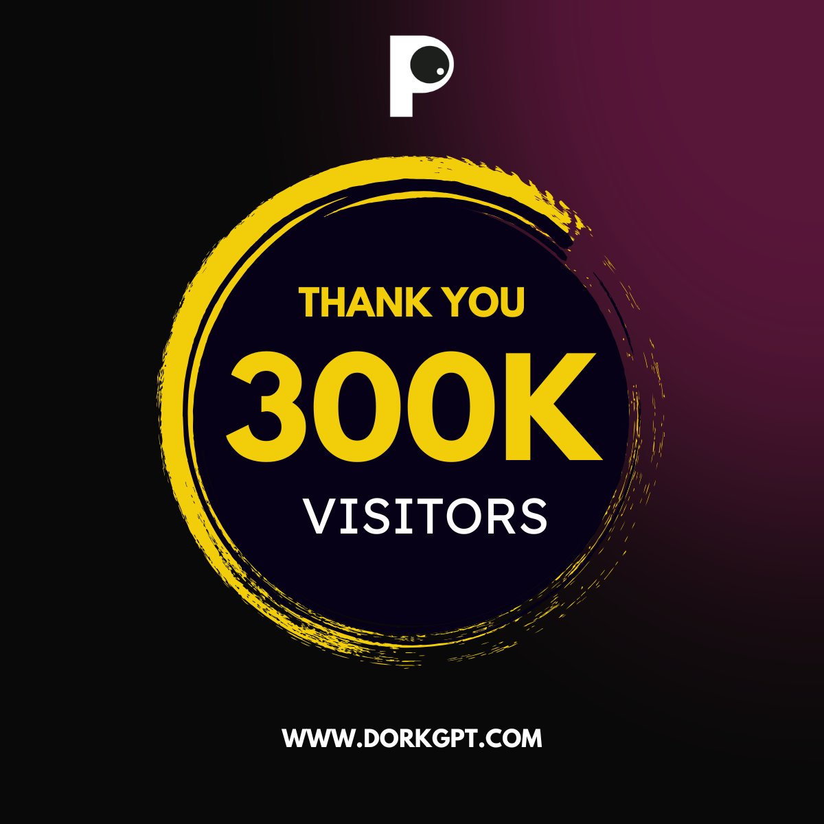 PredictaLabOff's tweet image. 🎉 300K visitors! 🚀
dorkgpt.com has just hit an incredible milestone with 300,000 unique visitors this month!
A huge thank you to our community for the support and feedback that keeps us pushing forward.