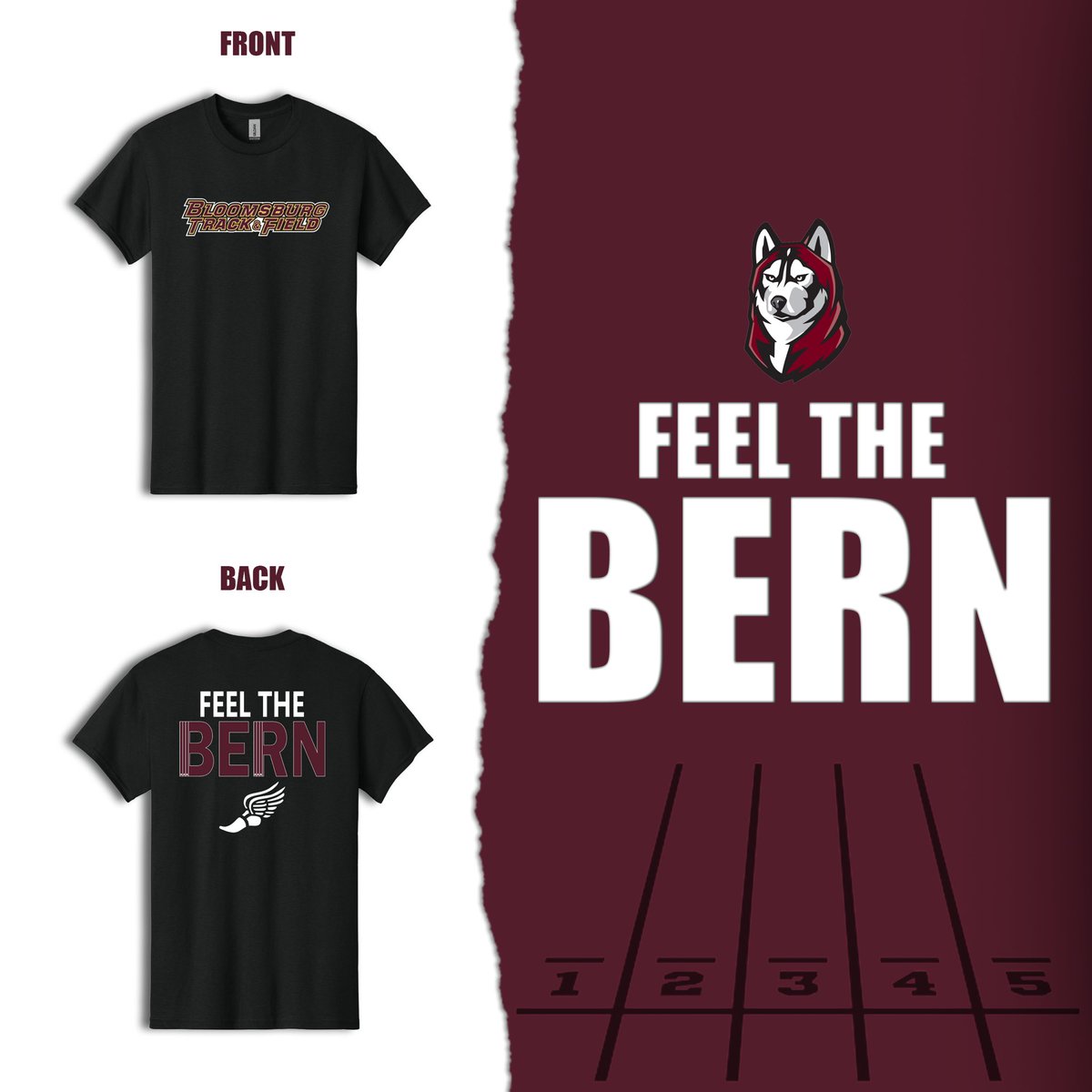 The highly anticipated “Feel the Bern” shirts are now for sale!

Shirts are $20 (pickup) or $25 (shipped). Please send orders and shipping addresses to  Coach Stam: kstam@bloomu.edu. Upon confirming availability, additional details will be provided on payment options.