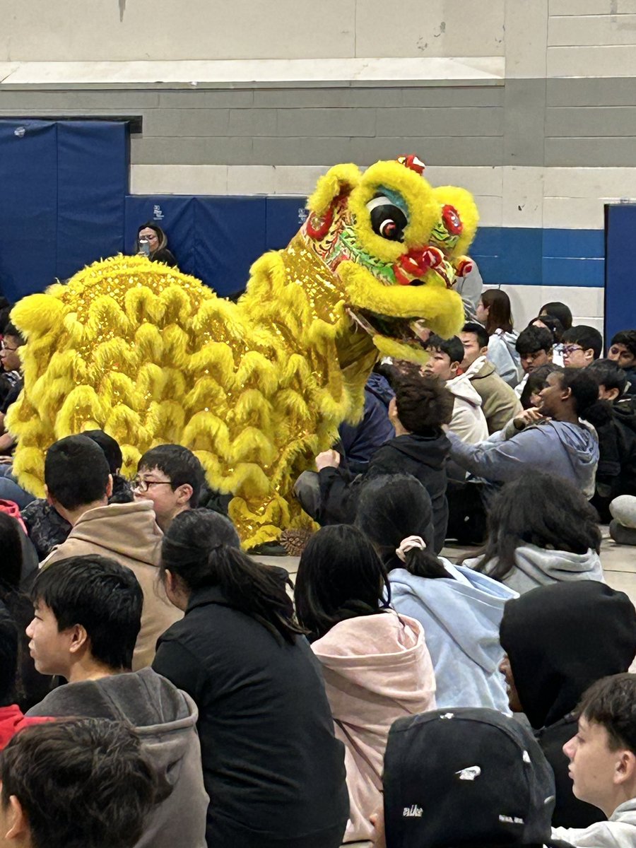 TDSB_KelseySrPS's tweet photo. Happening now! Lion Dance with former students and the @WushuProject Thank you, Ash and team! Happy Lunar New Year everyone! @mgala19 @tdsb @TDSBDirector @NicoleMillerEDU @TDSB_MHWB @tdsbChineseHM https://t.co/OCeip6Palv