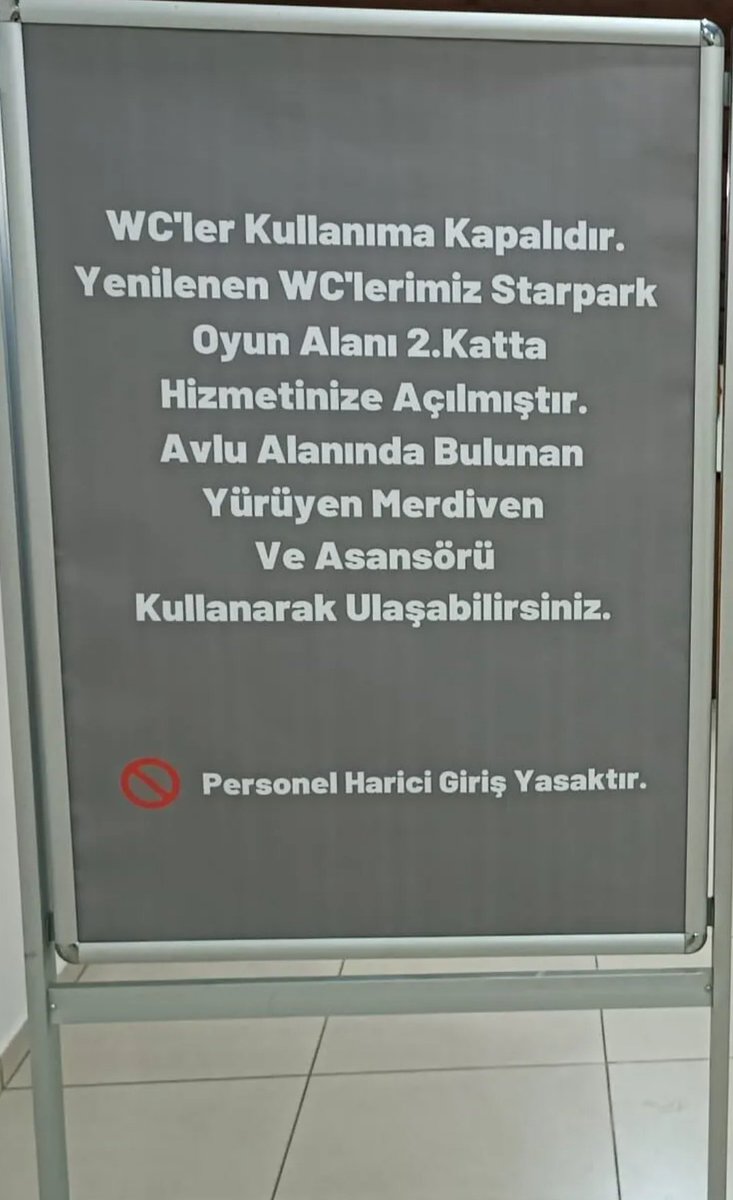 samsunolay's tweet photo. İşsizlikten kan ağlayan AVM vatandaştan tuvalet parası almanın derdine düştü. Kızılırmak'ın haberine göre Samsun Bulvar AVM'deki tuvaletler müşterilerin ücretsiz hacet giderimine kapatıldı! #bulvaravm #samsun https://t.co/Fknbgqm81r