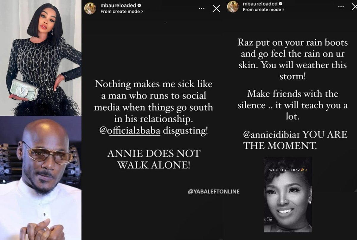 armultimediagh's tweet photo. "Annie does not walk alone" - South African actress, Khanyi Mbau slams 2baba as she declares support for Annie Idibia.
#ogyaba #mediagenera #2face #annie #charlotteosei #pogba #DeepSeek #AFCON #ashantis #kofibuah #disasi #duran #rashford #china https://t.co/wxSgru7zce