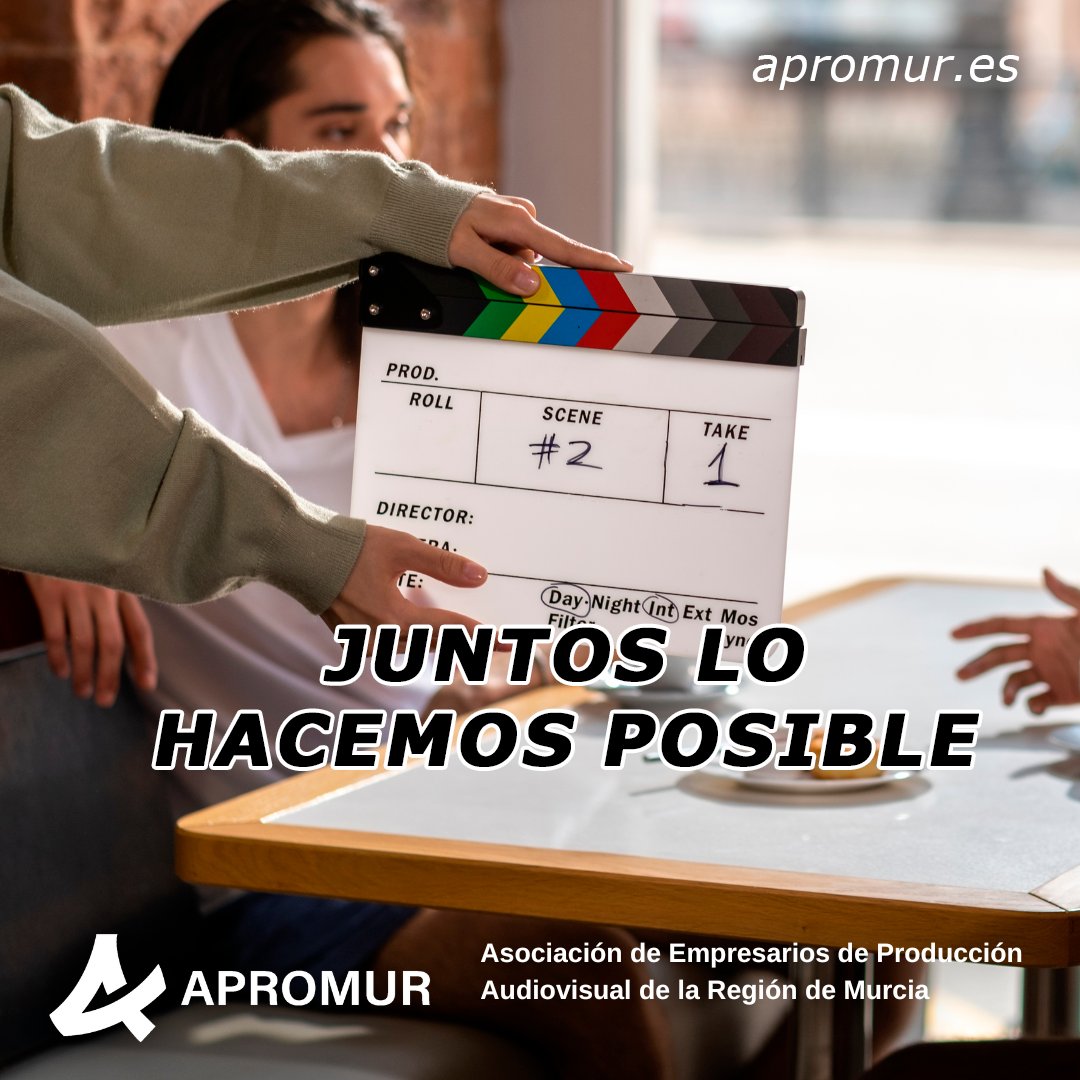 Apromur_'s tweet photo. 🎬 Hacemos crecer el sector audiovisual.

🚀 ¡Demos el siguiente paso juntos! Impulsemos la creatividad, las producciones y el talento local.

🌟 Sé parte del cambio. Sé parte de la acción.

🔗 ÚNETE ➡️ https://t.co/nkoUgeSBbH

#audiovisual #producciones #regiondemurcia https://t.co/9LhWeo5t73