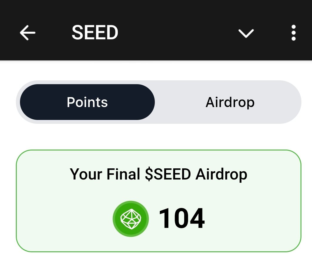 0xbananacutie's tweet photo. Check your $Seed #Airdrop allocation.

I got 104 $SEED 😳

Too bad I forgot this one🥱

Drop 👇your $Ton address if you need gas fee

Share your Links here👇
https://t.co/3JNcZerd4G https://t.co/1QANayxn2K