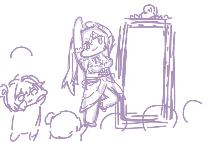 ご依頼絵を描き始めましたアークナイツ以外のキャラは新鮮な気持ちで描けるのでどしどしお待ちしております! 
