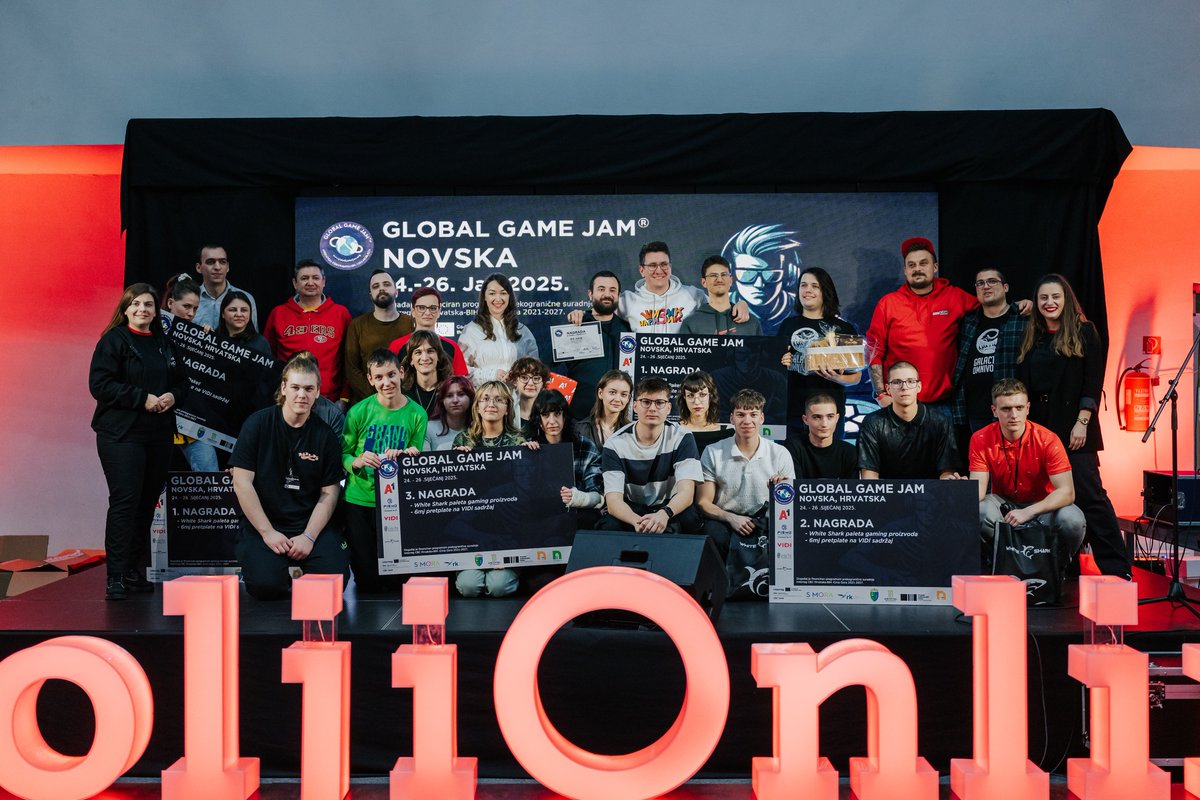 InkubatorPismo's tweet photo. 🎮 @globalgamejam 2025. u #Novska ponovno je dokazao zašto je među najboljima! Najbolji u #Hrvatska, među top 15 u #Europa i top 50 u #svijet. ✌️ Pobjedničke igre #SeaScrub i #ChronoPop oduševile su žiri, a svi timovi zaslužuju pohvale za kreativnost i trud! Bravo, bravo!🥰 https://t.co/7ewpewO7hI