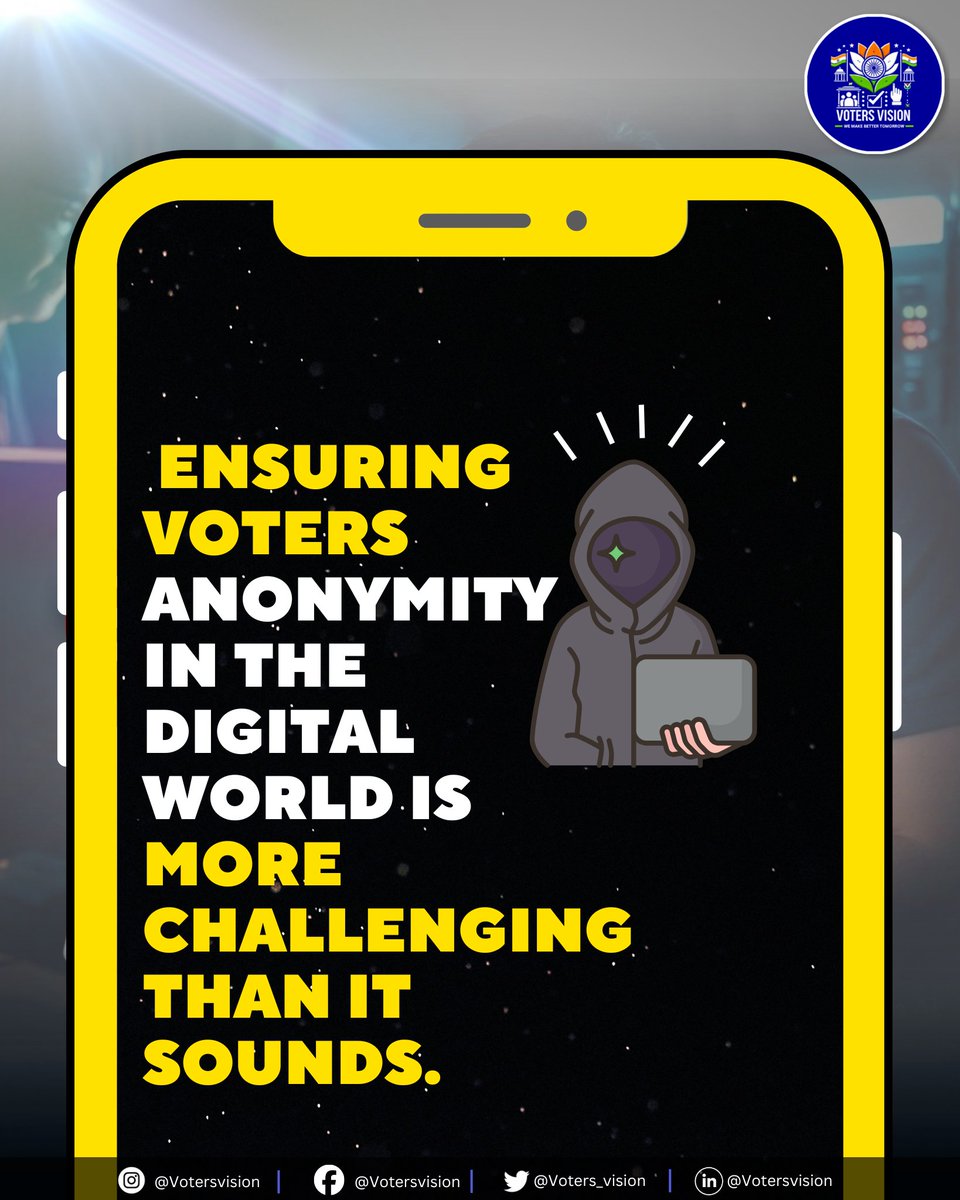 Voters_vision's tweet photo. " Why Online Voting Isn’t a Reality Yet 🗳️
Online voting seems like the future, but challenges like cybersecurity risks, voter authentication, and accessibility concerns hold it back.👇
#OnlineVoting #DigitalDemocracy #FutureOfVoting #Election2025 #CyberSecurity #VotingMatters https://t.co/RCTS8Ua8EL
