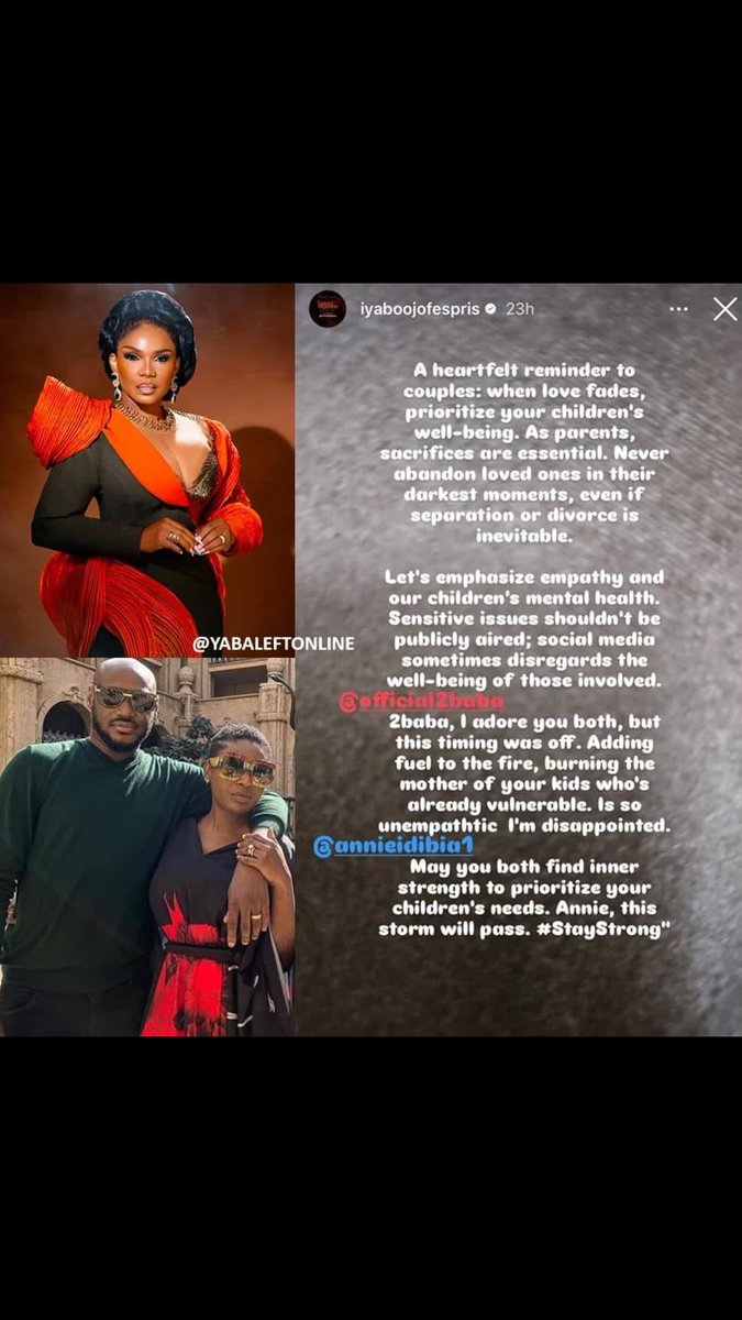 armultimediagh's tweet photo. Adding fuel to the fire and b¥rning the mother of your kids, who is already vulnerable, is unempathetic - Actress Iyabo Ojo tells 2baba her mind.
#ogyaba #mediagenera #2face #annie #charlotteosei #pogba #DeepSeek #AFCON #ashantis #kofibuah #disasi #duran #rashford #china https://t.co/SYPaYIV2nL