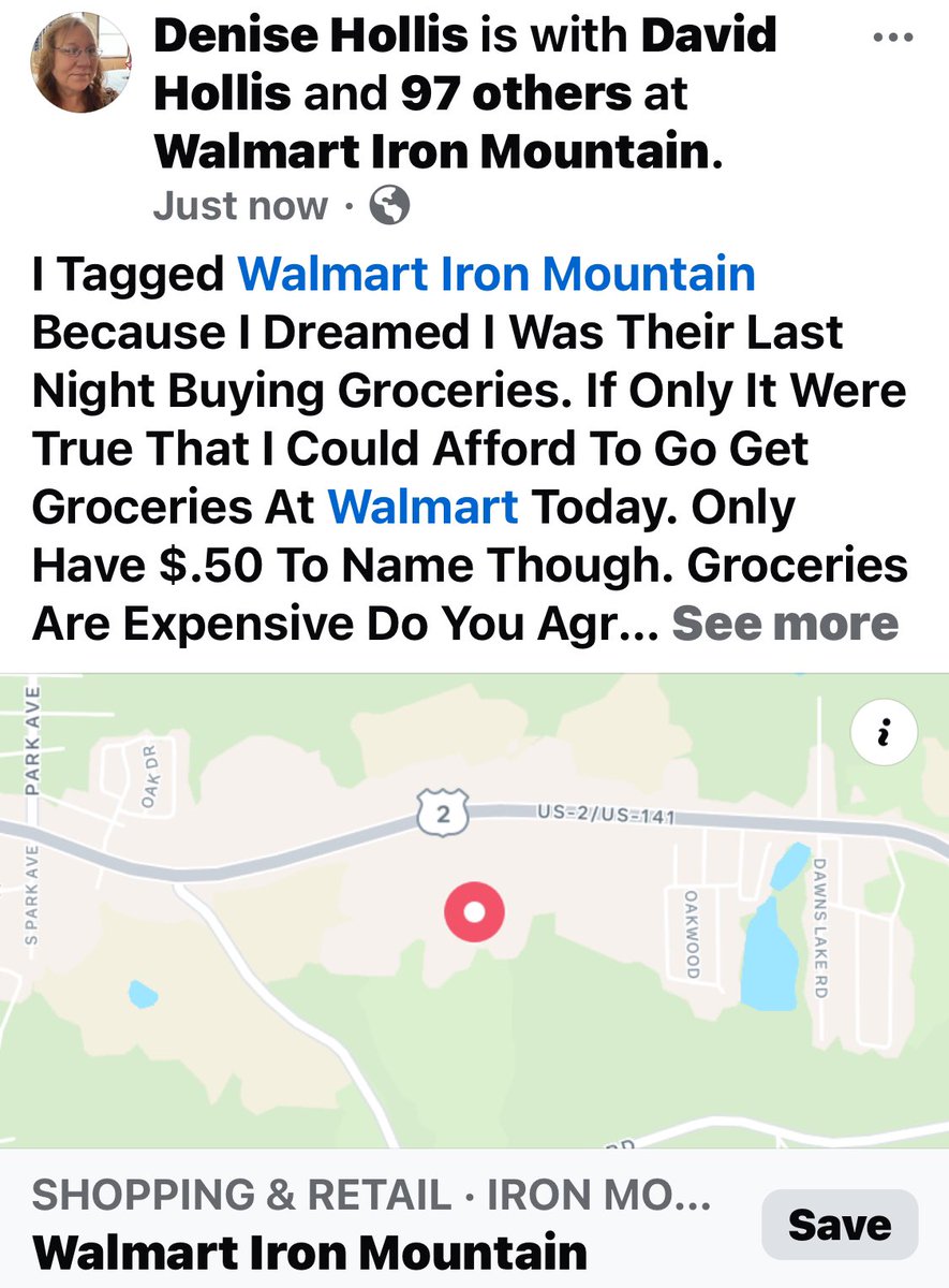 73DeniseStacey's tweet image. I Dreamed I Was At @Walmart In Iron Mountain, Michigan Last Night Buying Groceries Posted Long Story On @facebook 

facebook.com/share/p/1FrALf…

Currently Need Is FOOD‼️ Haven’t Eaten In 3 Days ☹️

Please #BlessMe $10

#PayPalMe$10

@MrsDeniseHollis

#CashAppMe$10

$MrsDeniseHollis