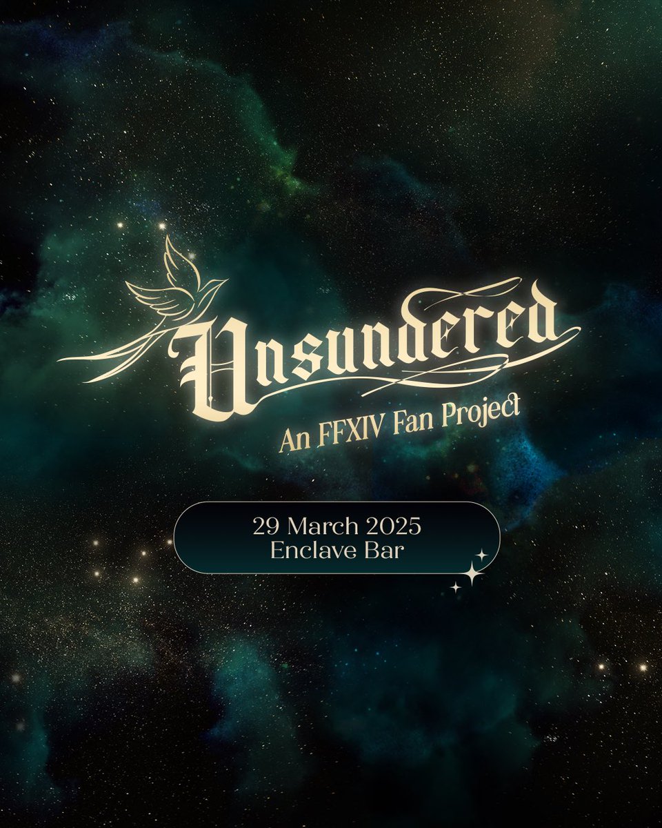 seventhdawncafe's tweet photo. Shades of Azem,

Step into Unsundered—a bar arisen from the aetherial sea, where the ancients await to serve you. 🍸

📍 Enclave Bar, Singapore 
🗓️ 29th March 2025

#cosplay #cosplaysg #sgcosplay #cosplaycafe #finalfantasyxiv #finalfantasy14 #ffxiv #ff14 https://t.co/1eFAg7jdro