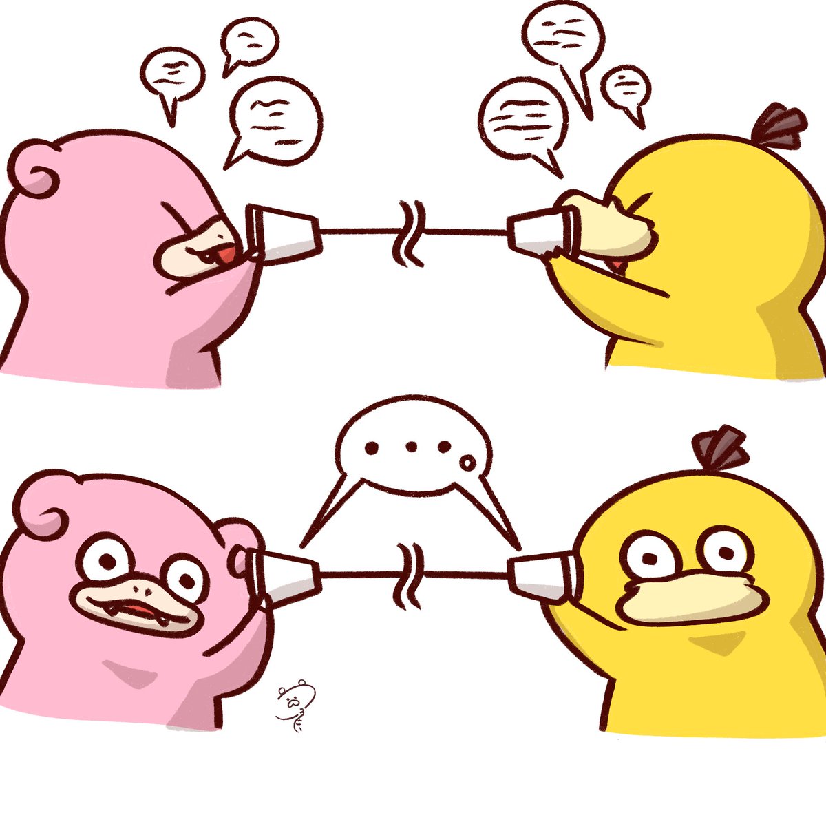 korony_art's tweet photo. 糸電話 https://t.co/eBBw10ABBy