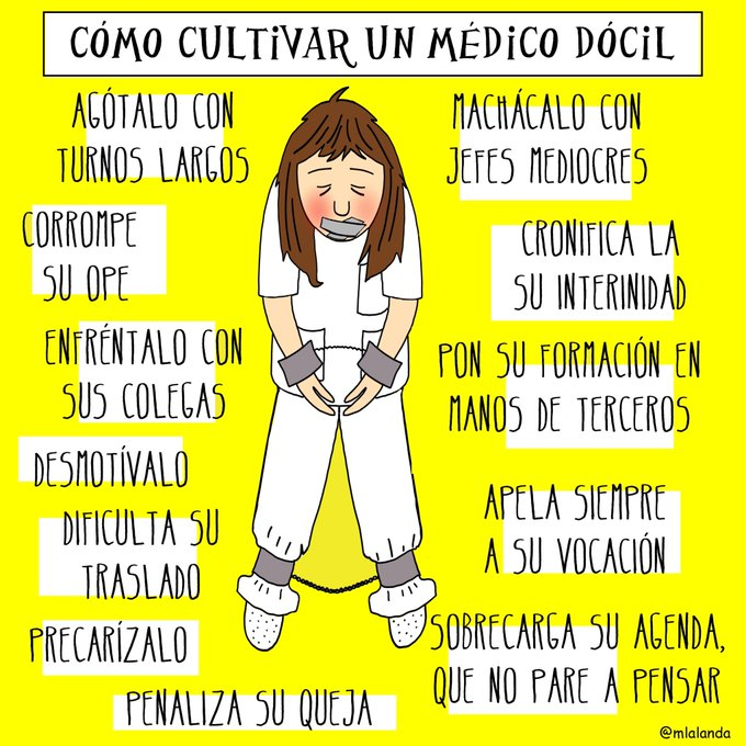 Nada hay más importante para gestores sanitarios y políticos y las para las consejerías de Sanidad y el <a href="/sanidadgob/">Ministerio de Sanidad</a> que médicos dóciles. Imprescindible.
Y todo comienza en un examen MIR absurdo y una elección de plazas tipo sombrero clasificador de Harry Potter. Luego ya...