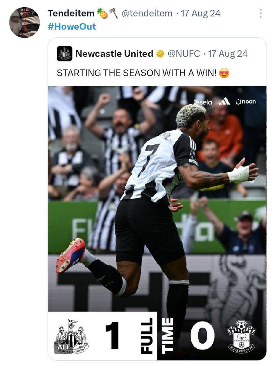 Videozz17's tweet image. Day 3 of the "Eddie Howe Out Whopper" awards is upon us &amp;amp; it's going to @tendeitem! Didn't hear a peep during our recent win streak, straight back on the bandwagon after the collapse vs the cherry's! Interest feed too, think this one needs to seek professional help #HoweOut #NUFC