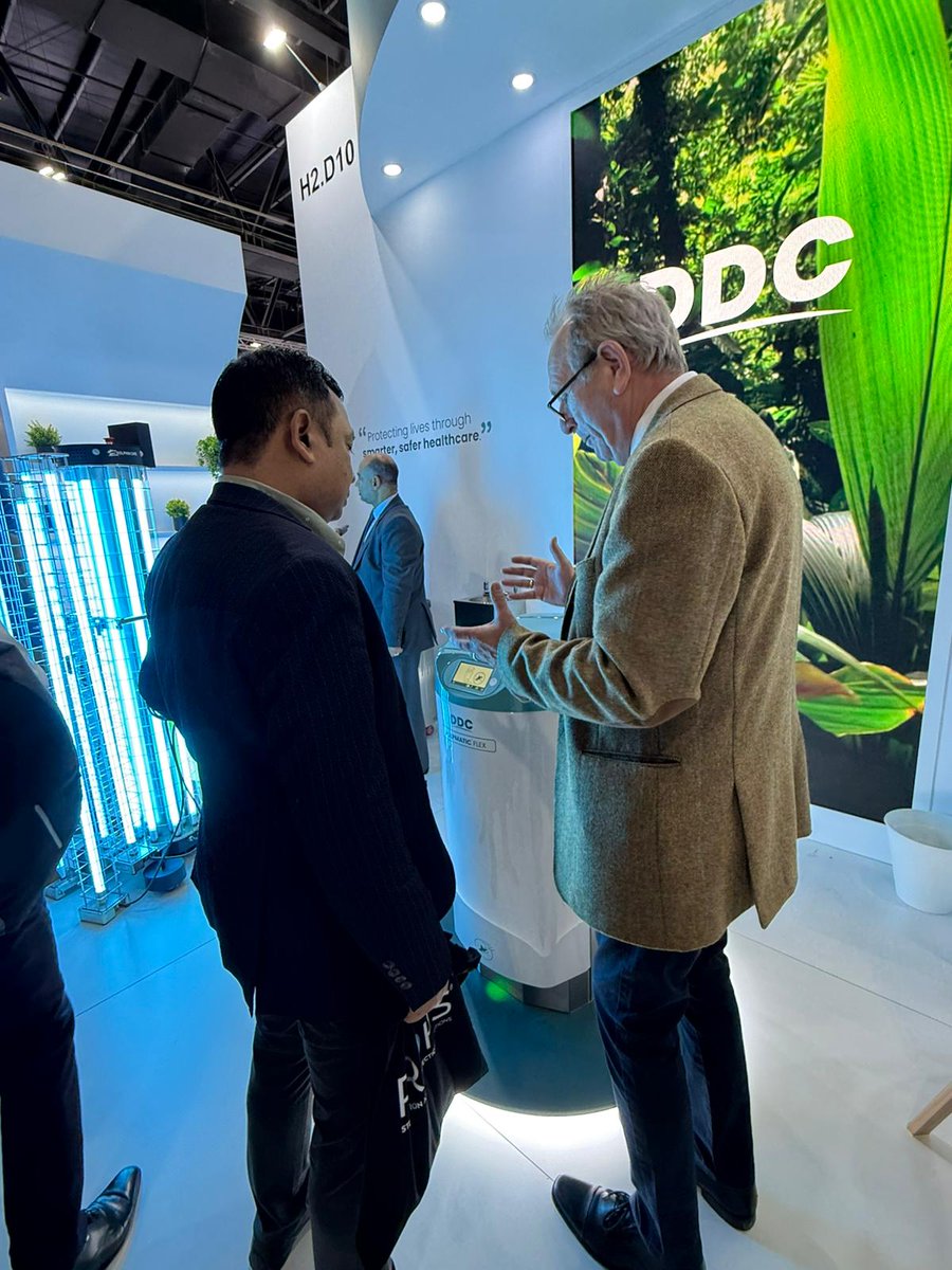 we_are_ddc's tweet photo. Day 2 at Arab Health 2025!

We’ve loved welcoming partners from around the globe and showcasing our latest #UVC products.

Visit us at stand H2.D10 in the UK Healthcare Pavilion to see how our UK-made solutions are revolutionising healthcare.

#ArabHealth2025 #Global #DDC https://t.co/0rrpsWRLOV