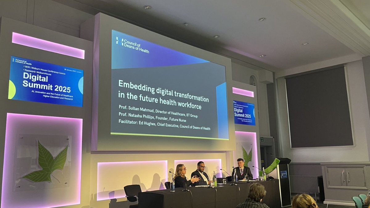 Prof Sultan Mahmoud and Prof Natasha Philips discuss embedding digital literacy into healthcare education and ensuring new healthcare professionals are equipped to use technology effectively to meet the needs of the #NHS.