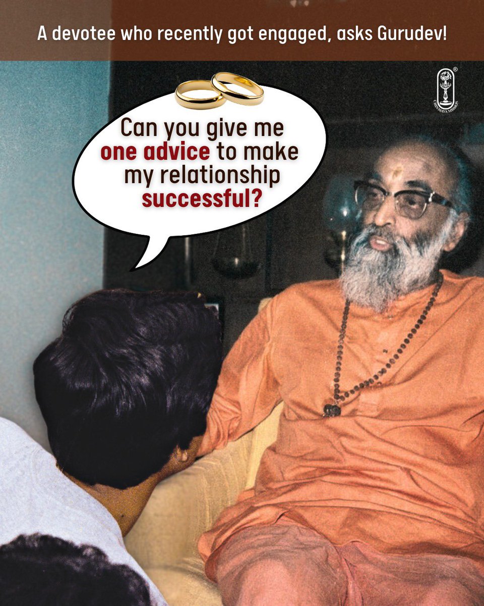 Chinmayananda's tweet photo. Tip to make your relationship successful!
#engagementseason #marriageworks #marriageadvice #marriagetips #marriagequotes #marriagewisdom #engagementgoals #marriagegoals #relationshipgoal #relationshipquote #relationshipissues #relationshipadvice #couplegoalsmotivation https://t.co/qNxuDNnbeS