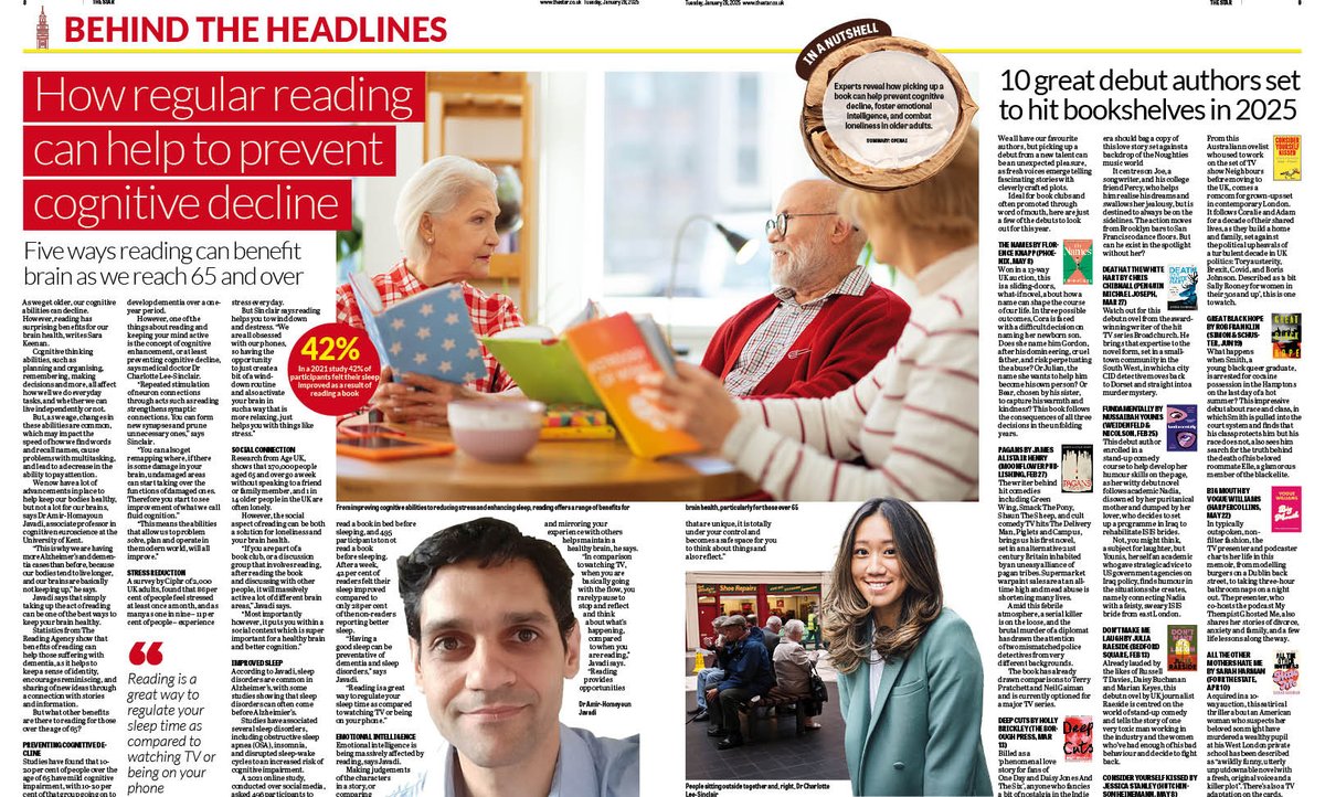 National World Design Hub (@nwdesignhub) on Twitter photo Today's topical, and very colourful, spread across <a href="/NatWorldPub/">National World Publishing</a> dailies designed by <a href="/danielbailey100/">Daniel Bailey</a> on how regular reading can help prevent cognitive decline. That's the view of <a href="/ahjavadi/">Amir-Homayoun Javadi</a>, associate professor in cognitive neuroscience at <a href="/UniKent/">University of Kent</a>. Words by <a href="/SaraKeenan16/">Sara Keenan</a>. #design Today's topical, and very colourful, spread across <a href="/NatWorldPub/">National World Publishing</a> dailies designed by <a href="/danielbailey100/">Daniel Bailey</a> on how regular reading can help prevent cognitive decline. That's the view of <a href="/ahjavadi/">Amir-Homayoun Javadi</a>, associate professor in cognitive neuroscience at <a href="/UniKent/">University of Kent</a>. Words by <a href="/SaraKeenan16/">Sara Keenan</a>. #design