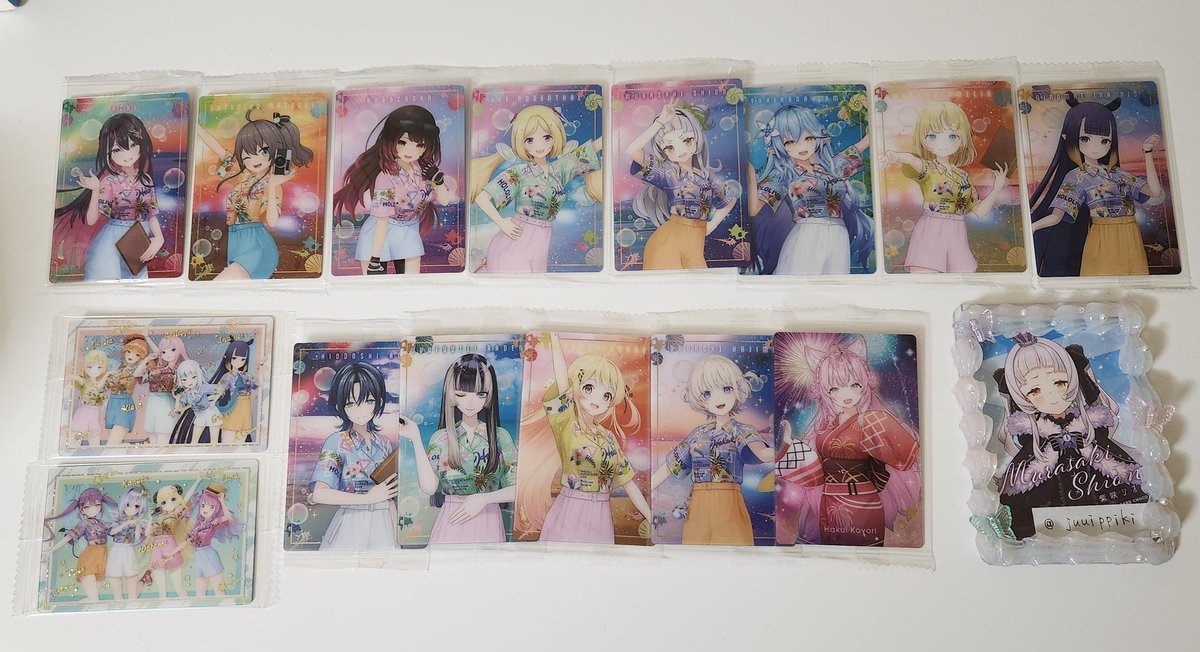 #ホロライブ交換
ホロライブ 交換 譲渡
キラキラステッカー ウエハース ERROR メタリックパス コレクション オーロラ クリアカード 兎田液 チョコクランチ

【譲】画像 1,2,3,4
【求】同異種🥐&gt;&gt;同異種⚓️ ,&gt;&gt;&gt;&gt;PayPay1枚50円
       なんでも検討致します🙇‍♀️

郵送📮での交換希望