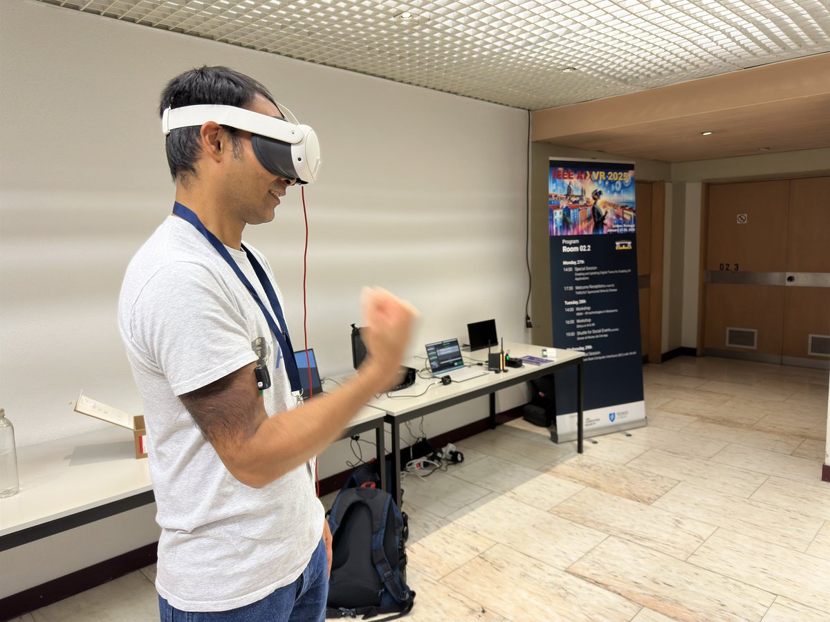 #AIxVR 2025 demo session is in full swing. Literally.