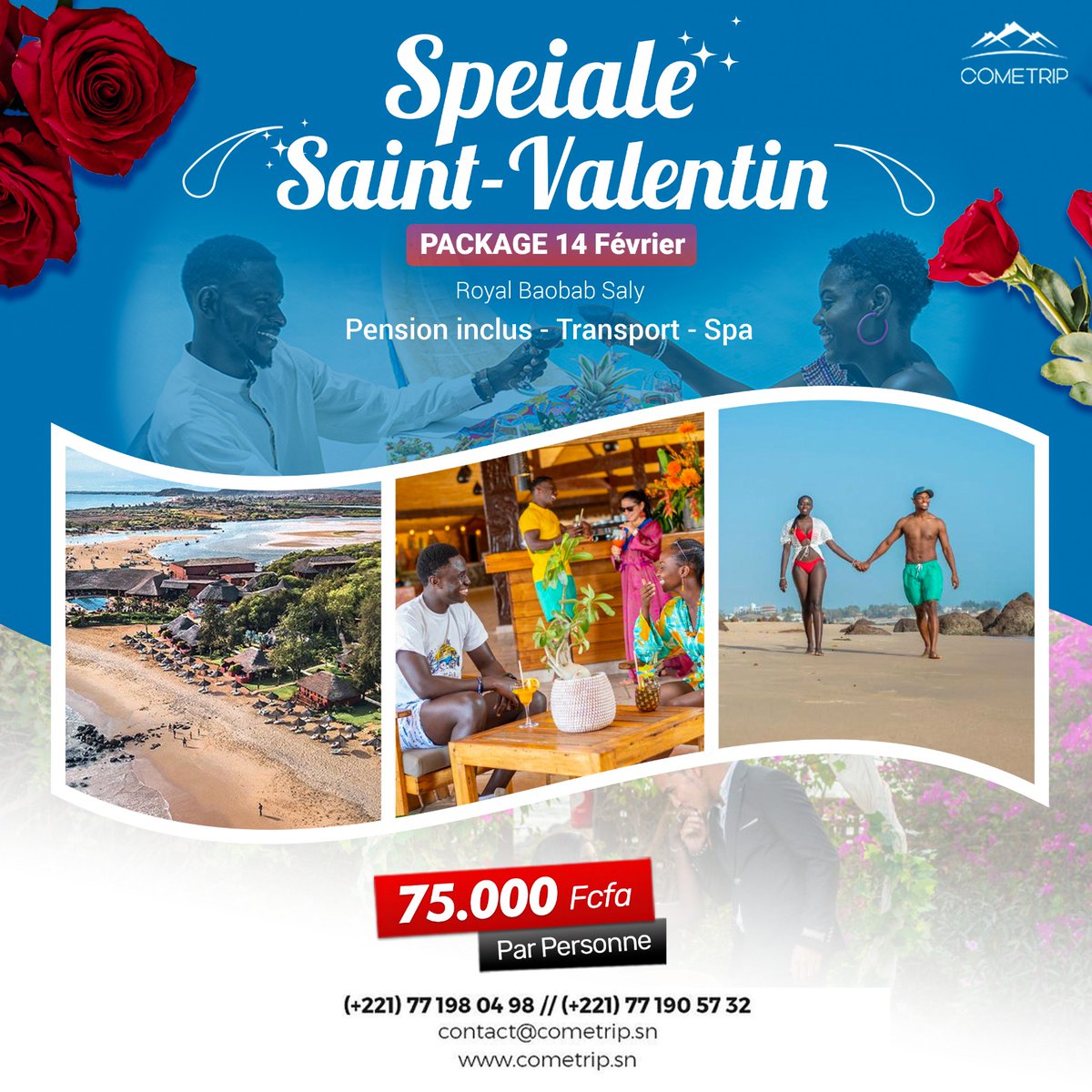 ComeTripSn's tweet photo. ette Saint-Valentin, offrez à votre moitié plus qu'un simple séjour. Avec Cometrip, vivez des moments inoubliables à deux, en découvrant les trésors cachés 

Notre site : https://t.co/llYQOnYC6j https://t.co/CatSms5seg