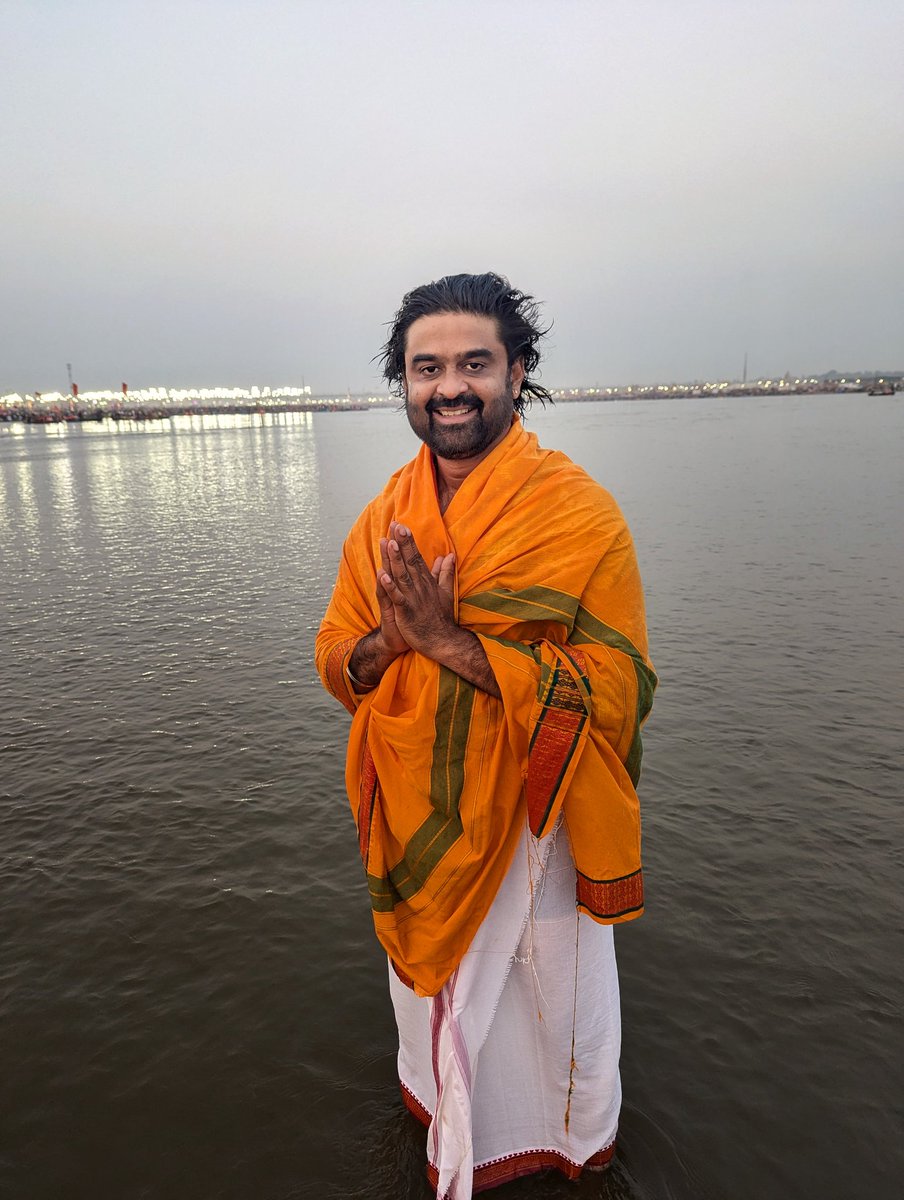 Participating in the Maha Kumbh Mela, a grand spiritual gathering that occurs only once every 144 years, is truly a divine experience like no other. Surrounded by the holy rivers Ganga, Yamuna, and Saraswati, I offer my deepest reverence and gratitude.