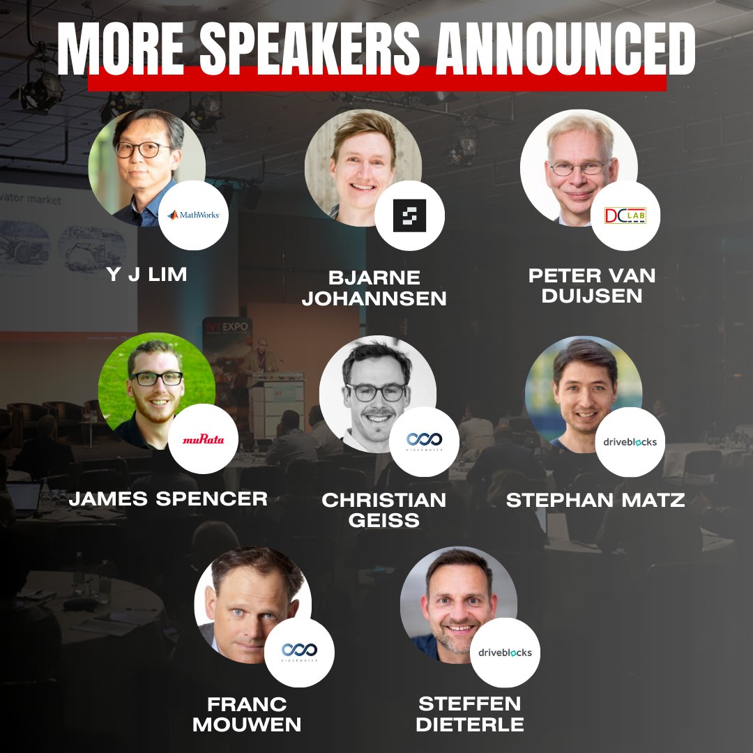 📢 MORE SPEAKERS ANNOUNCED

From <a href="/MathWorks/">MathWorks</a> , Sensmore GmbH, DC Power Lab, <a href="/MurataEurope/">Murata Electronics</a>, ClockworkX, Driveblocks, <a href="/EU_Commission/">European Commission</a> &amp; Graf Syteco

Want to join them? The submission deadline has been extended to this Friday. Submit your proposal here: bit.ly/3Ozd1PD