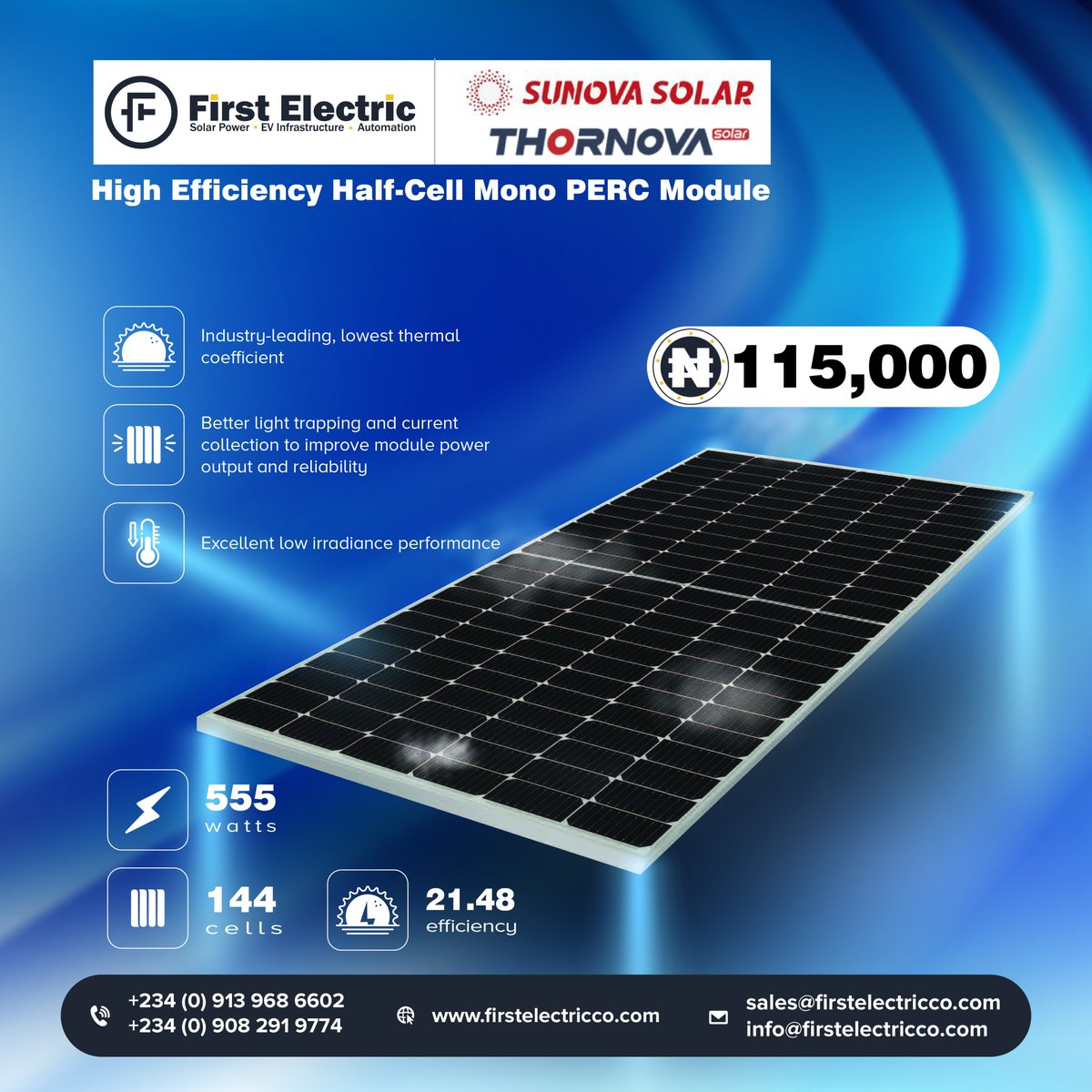 First Electric tweet media