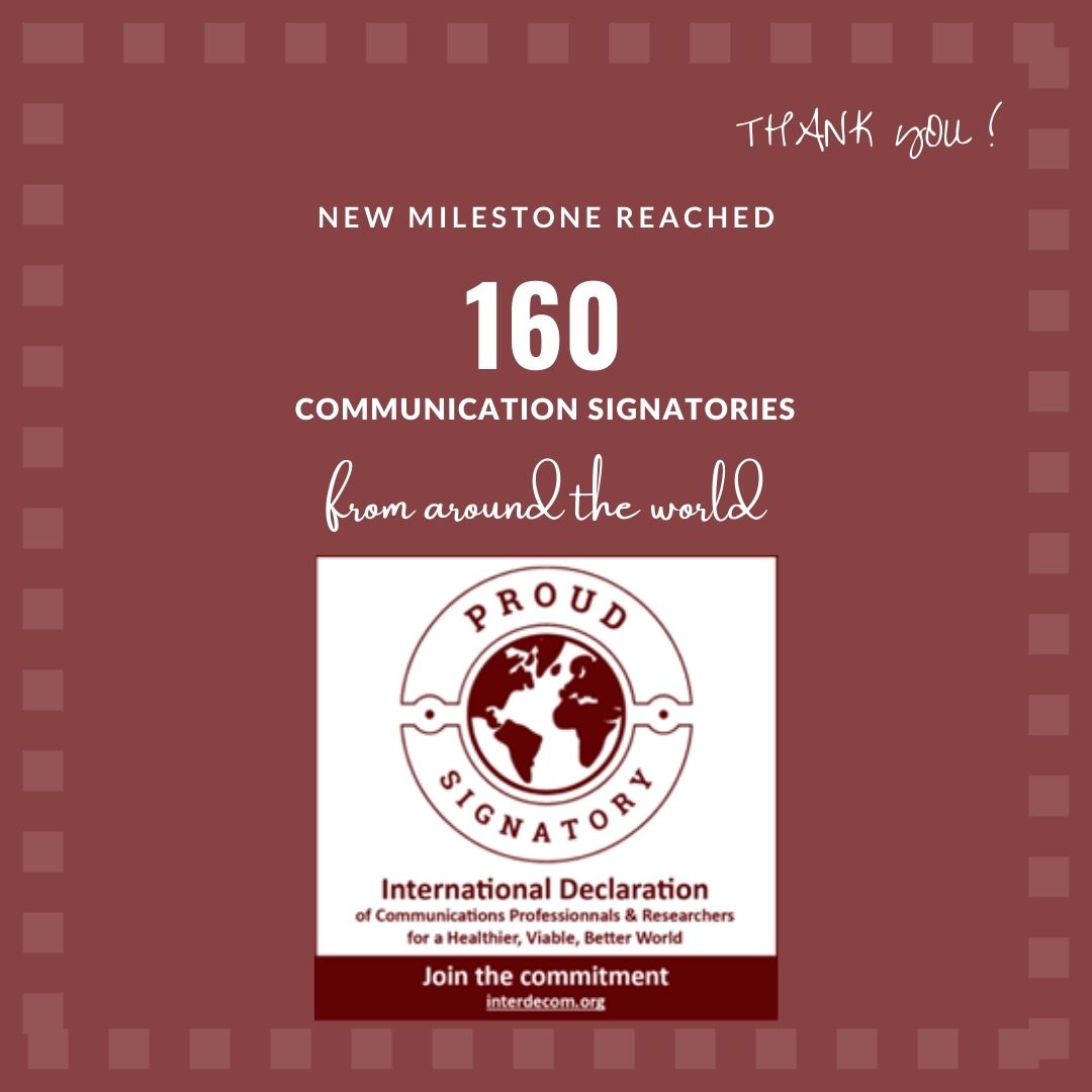 interdecom21's tweet photo. 🙏Warm THANK YOU to the 160 proud signatories of the DECLARATION worldwide 🌍!  A new milestone, also marking the launch of HORIZONS ECHOES a few days ago: our newsletter 📬celebrating resilience &amp; ethical #communication in facing global threats. 
👉https://t.co/PRB66KSs5T https://t.co/vOnYdHAsLW