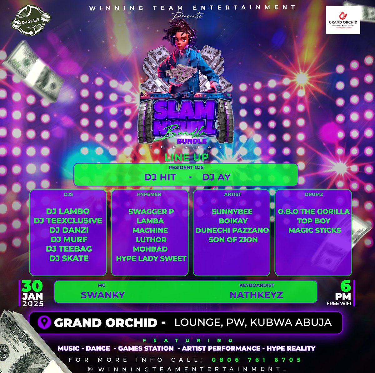 djslam70's tweet image. #slamnchill #bundlebundle This Thursday Jan30Th 
See fliers for info