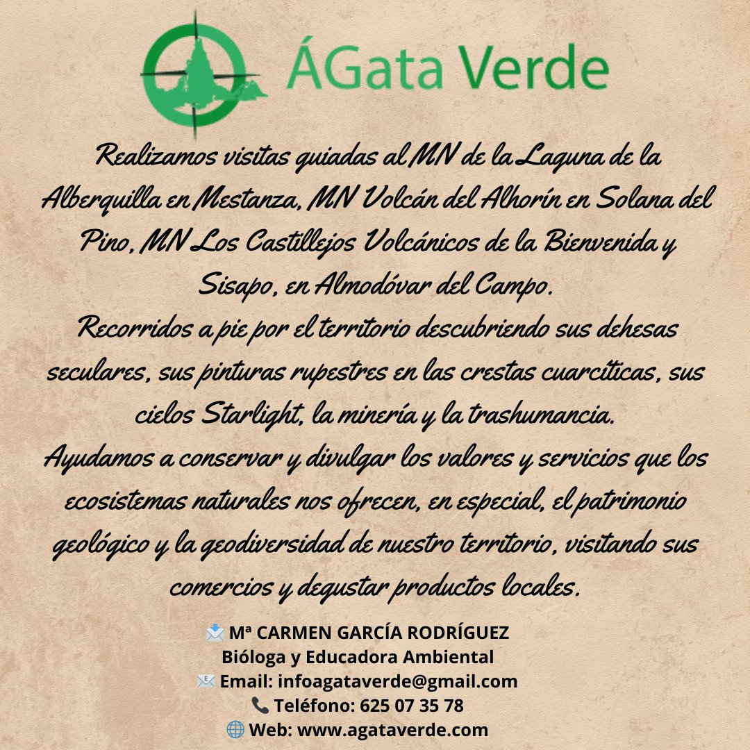 🌋 VISITAS GUIADAS EN EL GEOPARQUE | PARTE 2 El Geoparque Volcanes de Calatrava ofrece una combinación única de naturaleza, historia y geología. Las siguientes empresas especializadas te invitan a conocer este territorio a través de experiencias únicas.
geoparquevolcanesdecalatrava.es