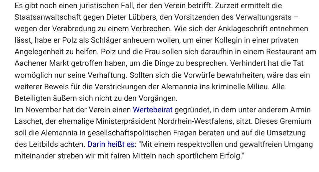 ganz ehrlich der verein wo nicht trainer und aufsichtsratsvorsitzender mal whatsapps von schwerer körperverletzung abfeiern und der verwaltungsratchef hools als schläger anheuert werfe den ersten stein

zeit.de/sport/2025-01/…