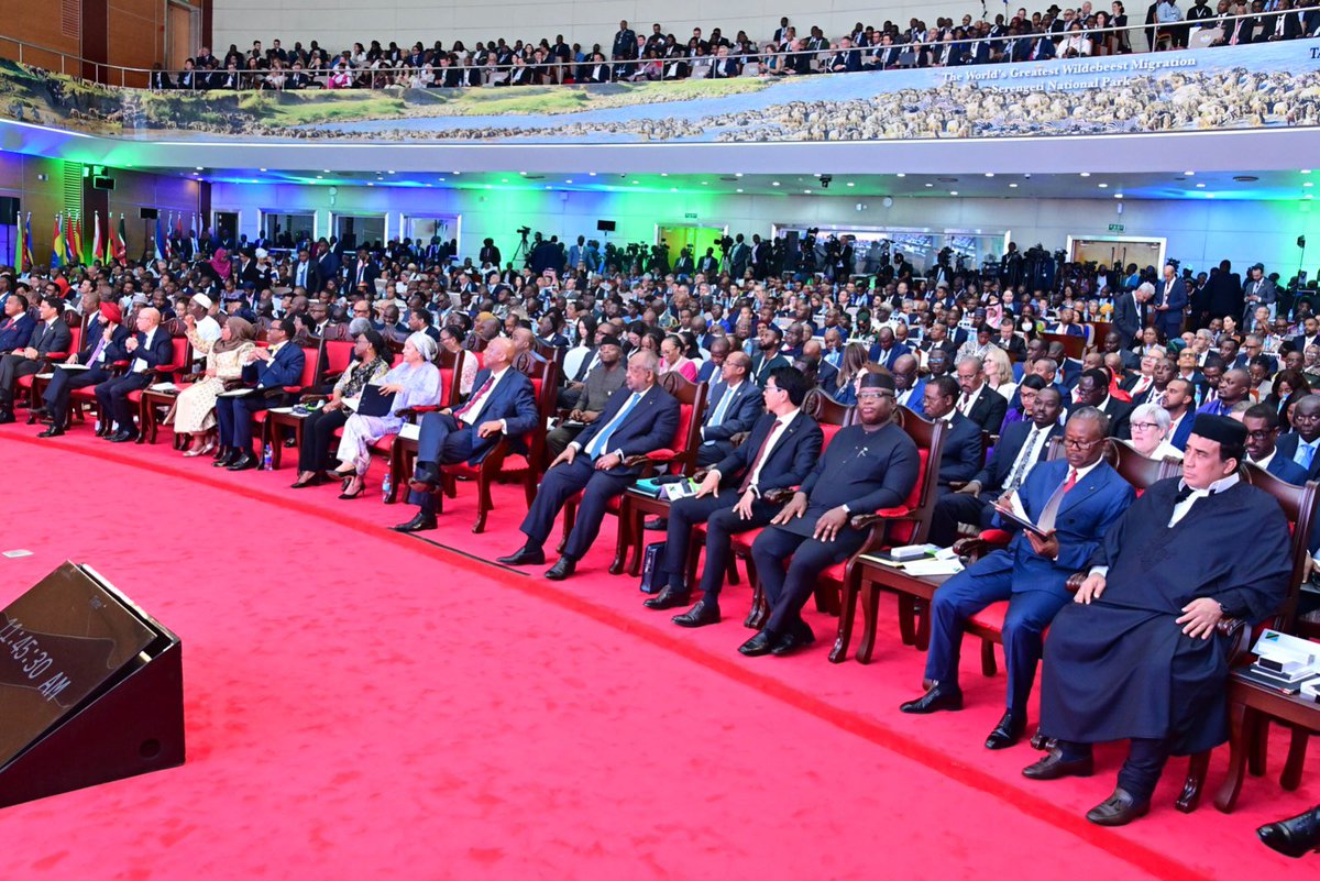 ikulumawasliano's tweet photo. Rais wa Jamhuri ya Muungano wa Tanzania, Mhe. Dkt. Samia Suluhu Hassan, wakuu wa Nchi mbalimbali na Viongozi wengine wakishiriki Mkutano wa Wakuu wa Nchi za Afrika kuhusu Masuala Nishati katika Kituo cha Mikutano cha Kimataifa cha Julius Nyerere (JNICC) Jijini Dar es Salaam tarehe 28 Januari, 2025.