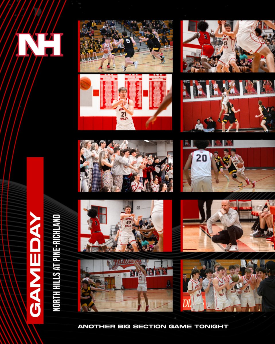 NH Basketball (@northhillshoops) on Twitter photo Push for the playoffs continues tonight with another big section game at Pine-Richland. <a href="/northhills2024/">NH Student Section</a> Push for the playoffs continues tonight with another big section game at Pine-Richland. <a href="/northhills2024/">NH Student Section</a>