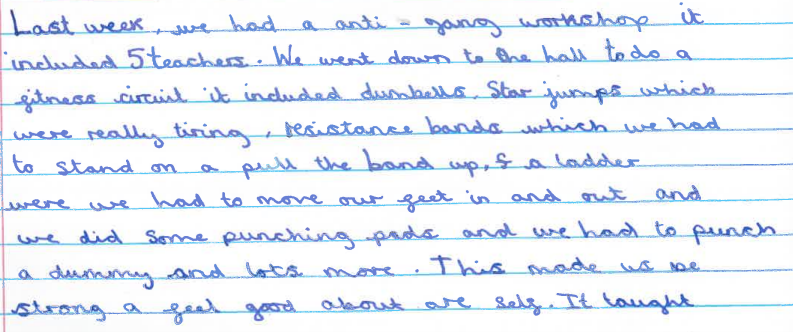 Prevent_2's tweet image. Please take a moment to have a read of some students thoughts on our Gang for Life Project!