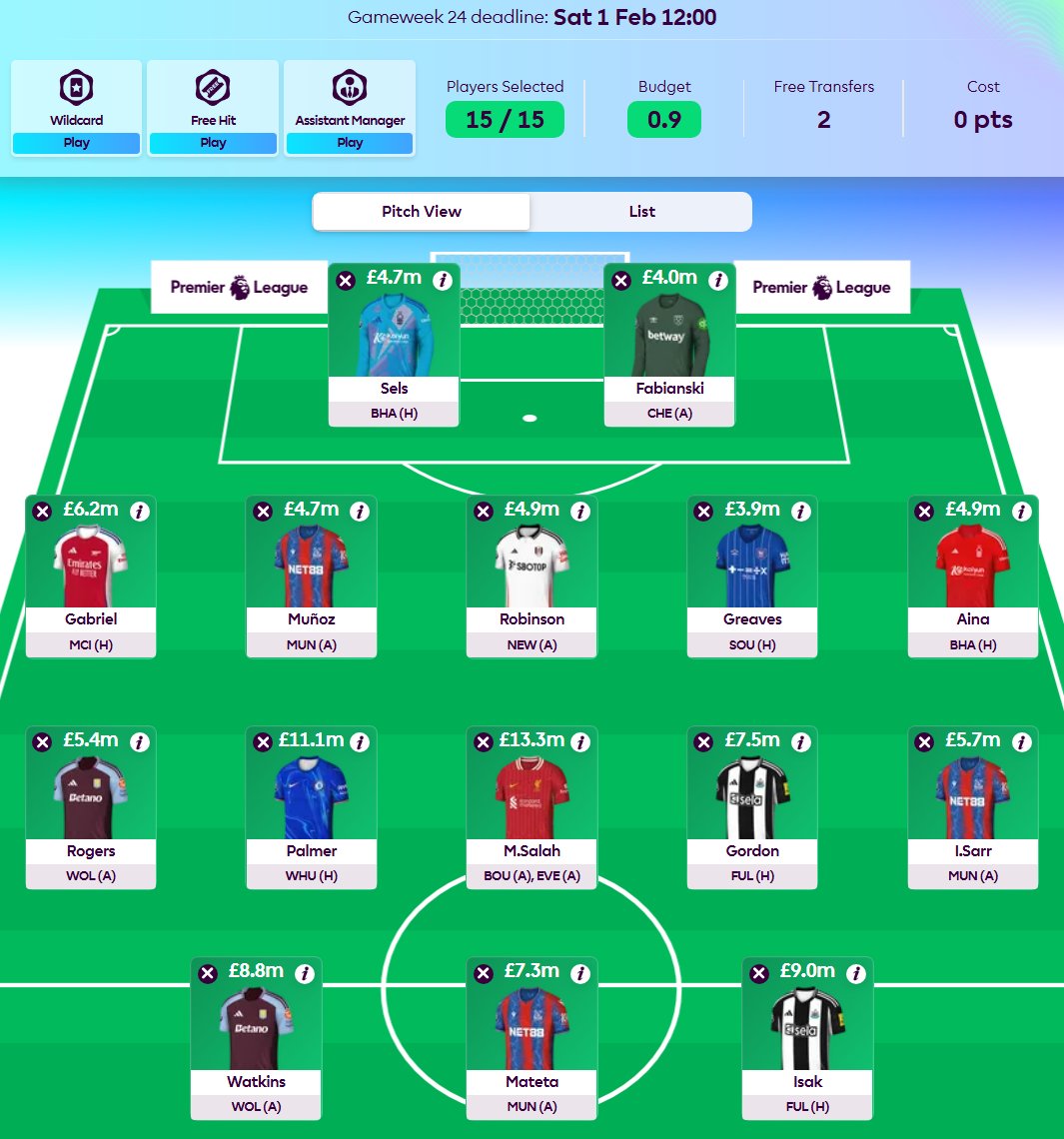 Opici_express's tweet photo. @FPL_Harry Sell Watkins or Mateta for Gakpo? Aina for TAA, Sarr for Dango(-4)? Thx https://t.co/am3waqyYq6