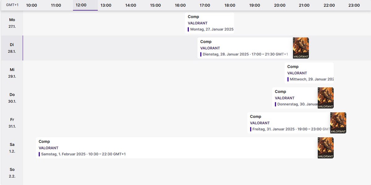 Das ist mein Streamplan für die restliche Woche:
--> Kommt gerne rein 💕 
--> twitch.tv/reeqz08