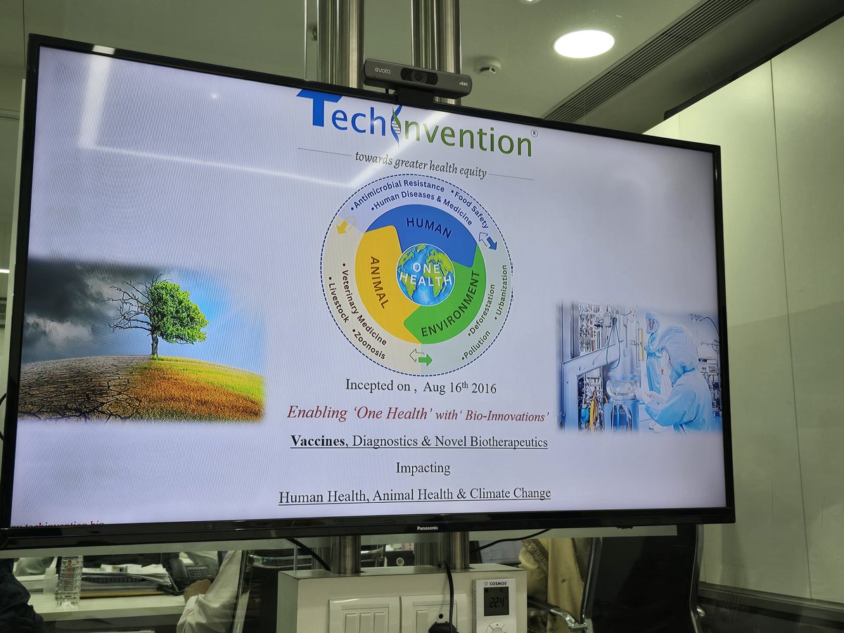 afeworkkassu's tweet photo. #ShieldVax @FMoHealth visited @TechinventionL, a Biotechnology Company based in Mumbai 🇮🇳 with motto 'Enabling #OneHealth through #Bioinnovation' & expertise in #ProjectFeasibility, #DesigneEngineering, #ContractManufacturing, #TechnologyLicensing, WHOPQ, #IP, & #ClinicalResearch https://t.co/lLYaXDrFEu