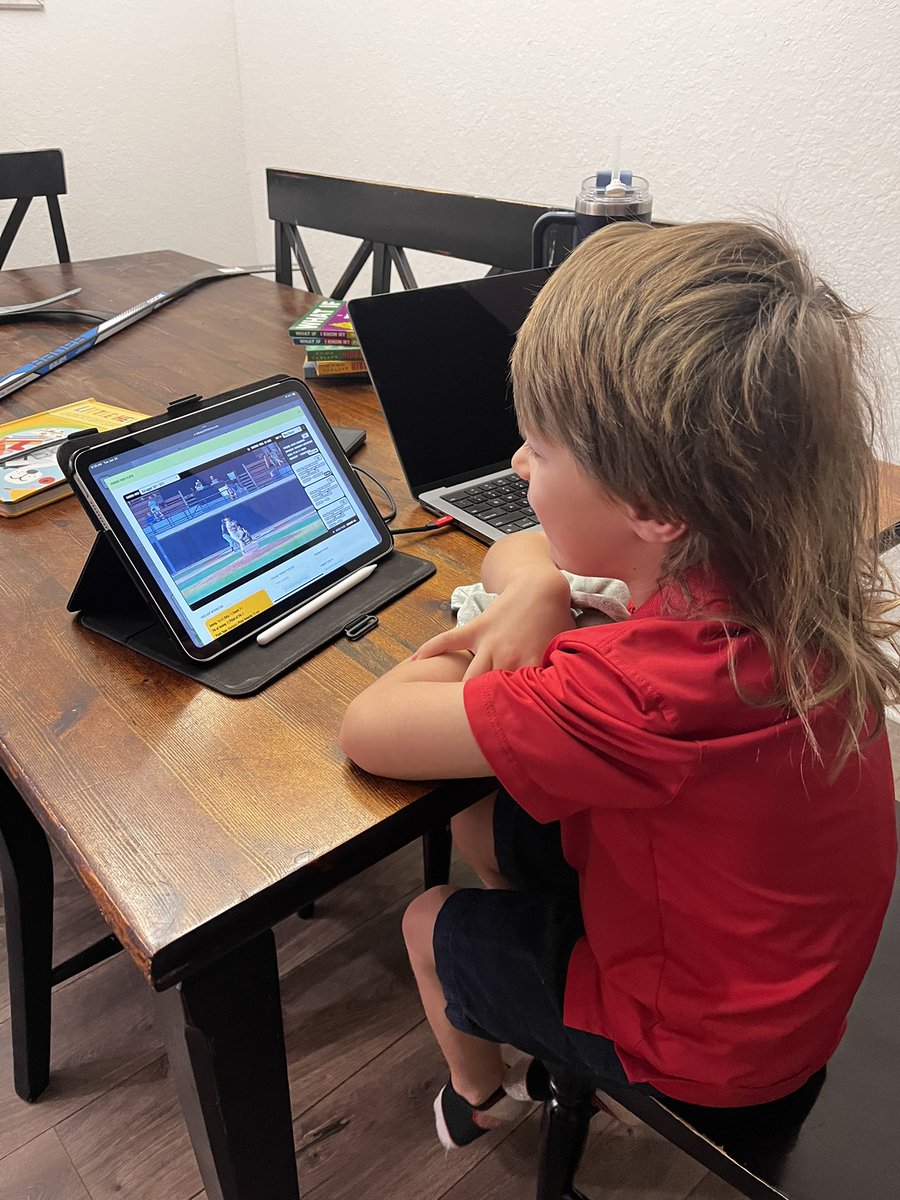 Tell me this guy doesn’t love baseball! I’ve been doing scouting report stuff since 4 am. I got little man up about 6:15, got him dressed &amp; the first thing he asked for when he got to the kitchen was to 👀 scouting videos. 

I can get down with early morning screen time for that!